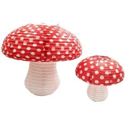 Boogzel Apparel FAIRY GRUNGE Mushroom Shaped Paper Lanterns