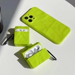 Boogzel Apparel Neon Green AirPods Case IPHONE CASES