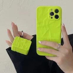 Boogzel Apparel Neon Green AirPods Case IPHONE CASES