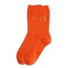 Boogzel Apparel Orange Embroidered Socks FRESH FRUITS