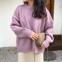 Boogzel Apparel AESTHETIC CLOTHES Oversized Sweater - Cool Pastels