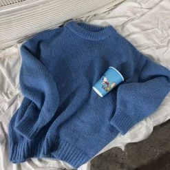 Boogzel Apparel AESTHETIC CLOTHES Oversized Sweater - Cool Pastels