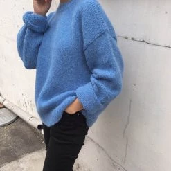 Boogzel Apparel AESTHETIC CLOTHES Oversized Sweater - Cool Pastels