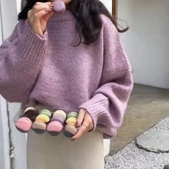 Boogzel Apparel AESTHETIC CLOTHES Oversized Sweater - Cool Pastels