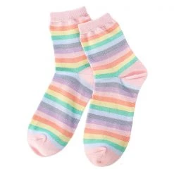 Boogzel Apparel Pastel Rainbow Socks SOFT GIRL OUTFITS