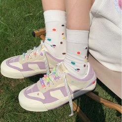 Boogzel Apparel SOFT GIRL OUTFITS Pastel Aesthetic Sneakers