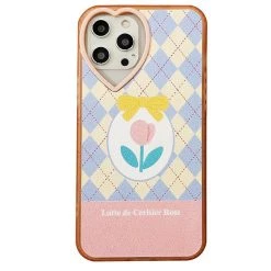 Boogzel Apparel Pastel Argyle Tulip IPhone Case IPHONE CASES