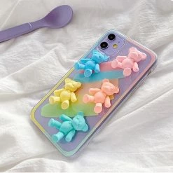 Boogzel Apparel Pastel Bears IPhone Case