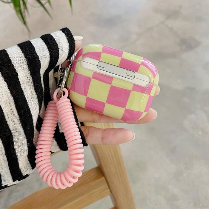Boogzel Apparel Pastel Checkered AirPods Case 5 Boogzel Apparel Pastel Checkered AirPods Case