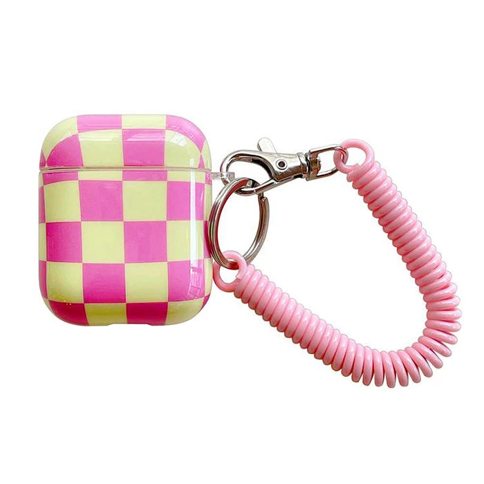 Boogzel Apparel Pastel Checkered AirPods Case 1 Boogzel Apparel Pastel Checkered AirPods Case