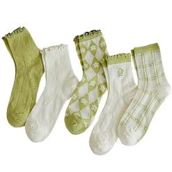 Boogzel Apparel Pastel Green Ruffle Socks