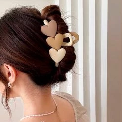 Boogzel Apparel HAIR ACCESSORIES Pastel Heart Hair Claw