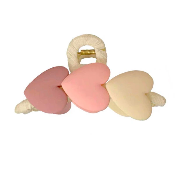 Boogzel Apparel HAIR ACCESSORIES Pastel Heart Hair Claw 3 Boogzel Apparel HAIR ACCESSORIES Pastel Heart Hair Claw