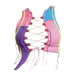 Boogzel Apparel Clothing Pretty In Pastel Lace Up Top