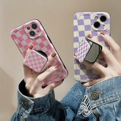 Boogzel Apparel Pastel Plaid IPhone Case IPHONE CASES