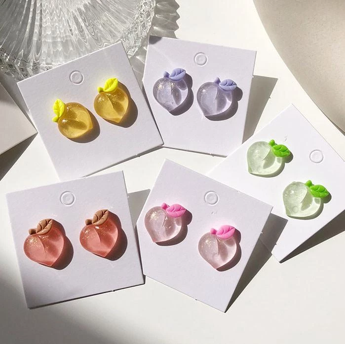 Boogzel Apparel SOFT GIRL OUTFITS Aesthetic Peach Earrings 2 Boogzel Apparel SOFT GIRL OUTFITS Aesthetic Peach Earrings