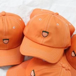 Boogzel Apparel Peach Dad Hat FRESH FRUITS