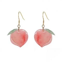 Boogzel Apparel 2.0 Aesthetic Peach Earrings SOFT GIRL OUTFITS