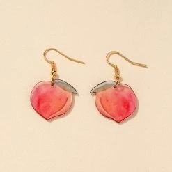 Boogzel Apparel 2.0 Aesthetic Peach Earrings SOFT GIRL OUTFITS