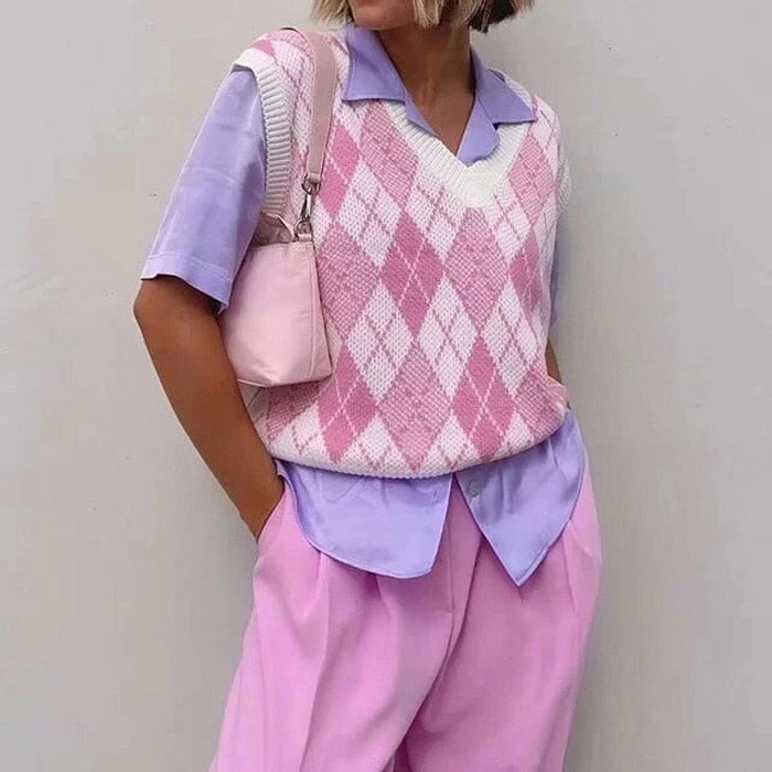 Boogzel Apparel Softie Heart Argyle Vest SOFT GIRL OUTFITS 3 Boogzel Apparel Softie Heart Argyle Vest SOFT GIRL OUTFITS