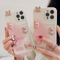 Boogzel Apparel Pink Bunnies IPhone Case IPHONE CASES