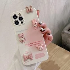 Boogzel Apparel Pink Bunnies IPhone Case IPHONE CASES