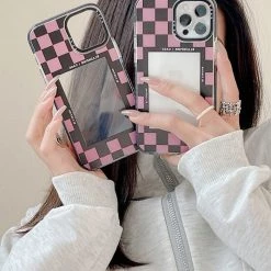 Boogzel Apparel IPHONE CASES Pink Checkerboard IPhone Case