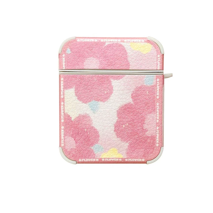 Boogzel Apparel Pink Floral Paint Airpods Case 1 Boogzel Apparel Pink Floral Paint Airpods Case