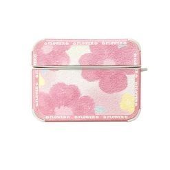 Boogzel Apparel Pink Floral Paint Airpods Case