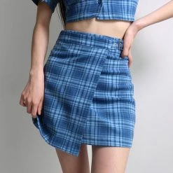 Boogzel Apparel GRUNGE CLOTHES Sweet Dress Code Plaid Skirt