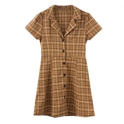 Boogzel Apparel GRUNGE CLOTHES Nevermind Plaid Dress