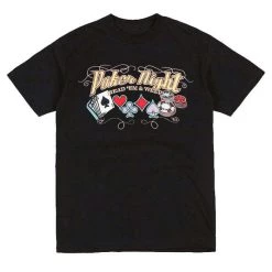 Boogzel Apparel Poker Night Embroidered T-Shirt 90s & VINTAGE