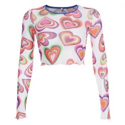 Boogzel Apparel Love Bites Mesh Top Clothing