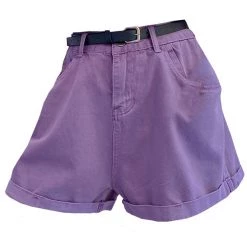 Boogzel Apparel Drama Free Purple Shorts 90s & VINTAGE