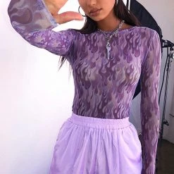 Boogzel Apparel Itz No Big Deal Mesh Top Y2K OUTFITS