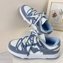 Boogzel Apparel SOFT GIRL OUTFITS Purple Heart Aesthetic Sneakers