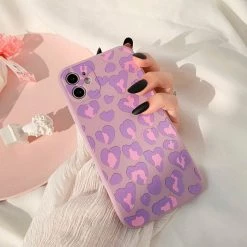 Boogzel Apparel Purple Leopard IPhone Case