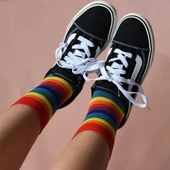 Boogzel Apparel OVER THE RAINBOW Rainbow Socks