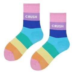 Boogzel Apparel Rainbow Crush Socks OVER THE RAINBOW