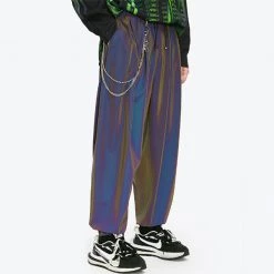Boogzel Apparel Reflective Wide Pants
