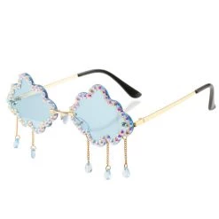 Boogzel Apparel Rhinestone Cloud Glasses
