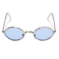 Boogzel Apparel Rhinestone Oval Glasses