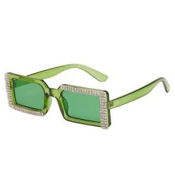 Boogzel Apparel Rhinestone Rectangle Sunglasses 8 Boogzel Apparel Rhinestone Rectangle Sunglasses