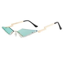 Boogzel Apparel Rhinestone Lightning Sunglasses