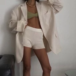 Boogzel Apparel Self Made Ribbed Shorts Clothing