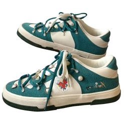 Boogzel Apparel Rose Embroidery Aesthetic Sneakers 🌹 COTTAGECORE / ARTSY