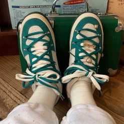 Boogzel Apparel Rose Embroidery Aesthetic Sneakers 🌹 COTTAGECORE / ARTSY