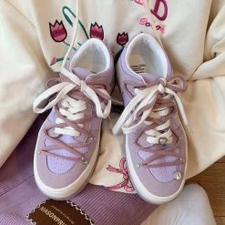 Boogzel Apparel Rose Embroidery Aesthetic Sneakers 🌹 SOFT GIRL OUTFITS