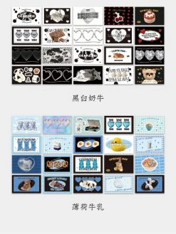 Boogzel Apparel Aesthetic Scrapbooking Sticker Set EMO CLOTHES