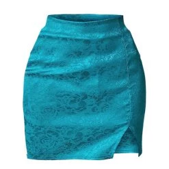 Boogzel Apparel Missed Calls Satin Skirt